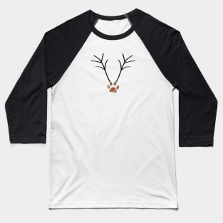 Made of paw prints deer Baseball T-Shirt